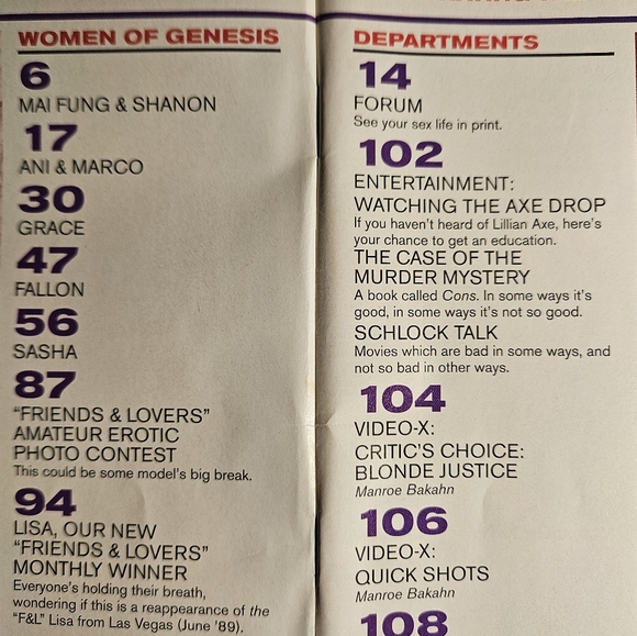 Vintage Genesis Magazine Holiday 1993 with Great Accents - Picture 2 of 7